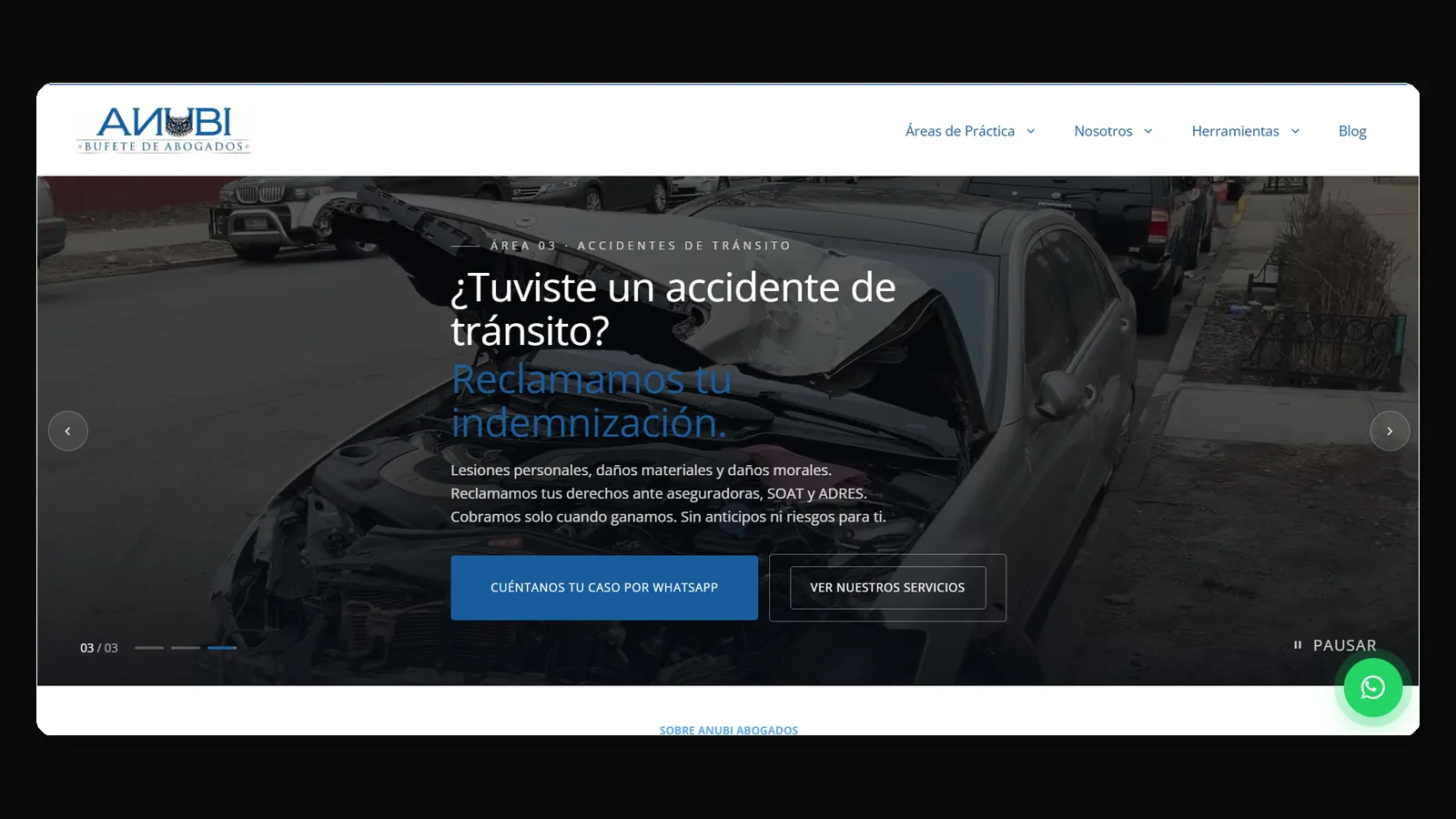 Diseño web y SEO para ANUBI Abogados en Colombia